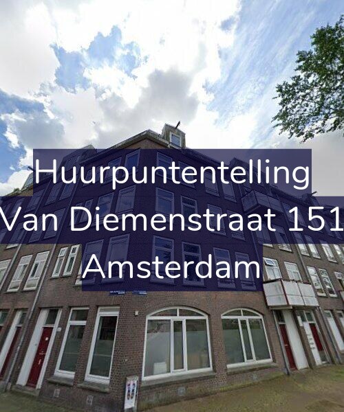 Foto gevel Huurpuntentelling voor Van Diemenstraat 151, Amsterdam