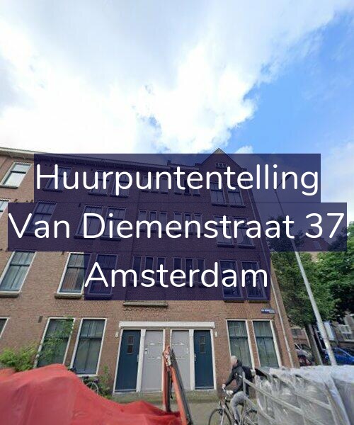 Foto gevel Huurpuntentelling voor Van Diemenstraat 37, Amsterdam