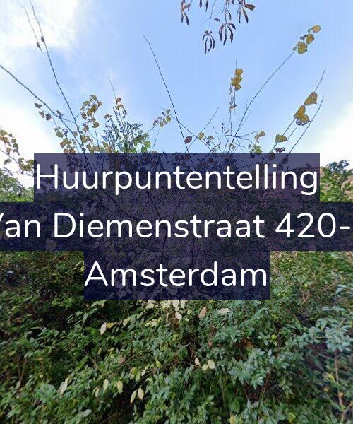Foto gevel Huurpuntentelling voor Van Diemenstraat 420-1, Amsterdam
