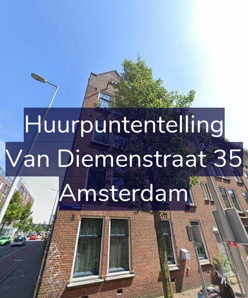 Foto gevel Huurpuntentelling voor Van Diemenstraat 35, Amsterdam