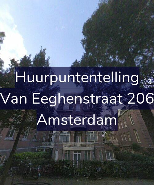 Foto gevel Huurpuntentelling voor Van Eeghenstraat 206, Amsterdam