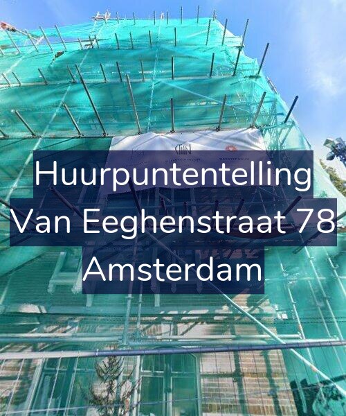 Foto gevel Huurpuntentelling voor Van Eeghenstraat 78, Amsterdam