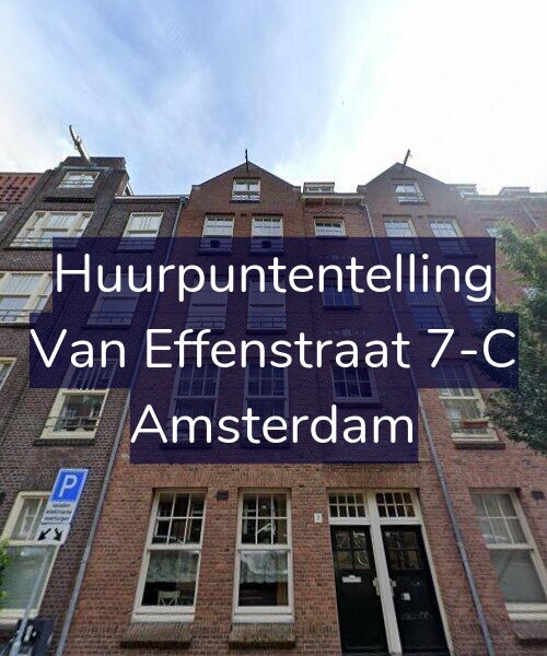 Foto gevel Huurpuntentelling voor Van Effenstraat 7-C, Amsterdam