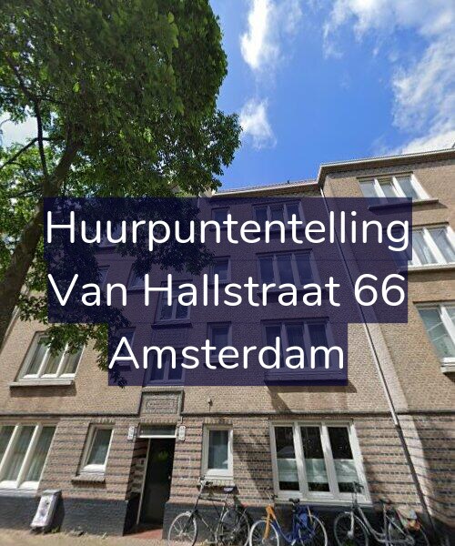 Foto gevel Huurpuntentelling voor Van Hallstraat 66, Amsterdam