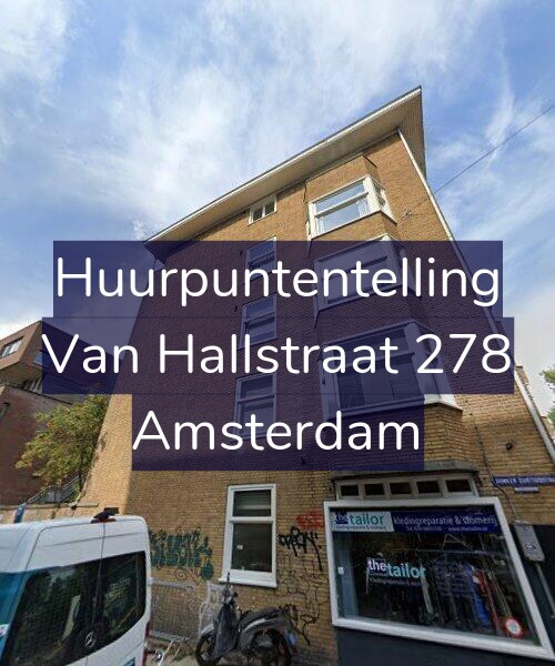 Foto gevel Huurpuntentelling voor Van Hallstraat 278, Amsterdam