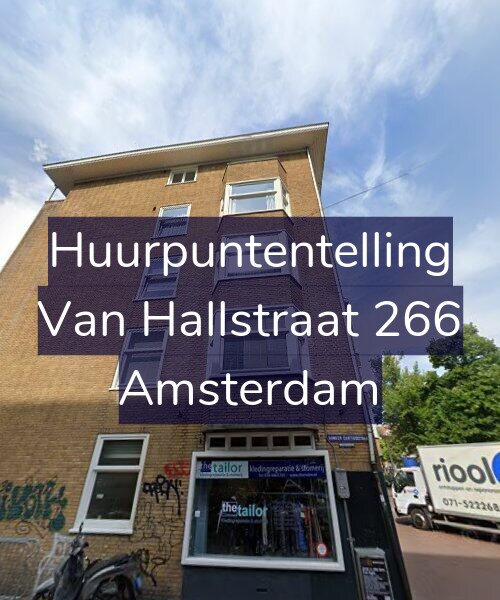 Foto gevel Huurpuntentelling voor Van Hallstraat 266, Amsterdam