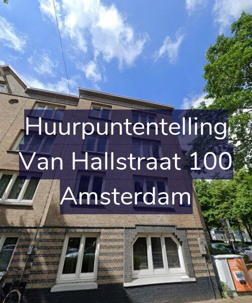 Foto gevel Huurpuntentelling voor Van Hallstraat 100, Amsterdam