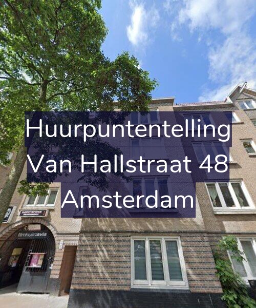 Foto gevel Huurpuntentelling voor Van Hallstraat 48, Amsterdam