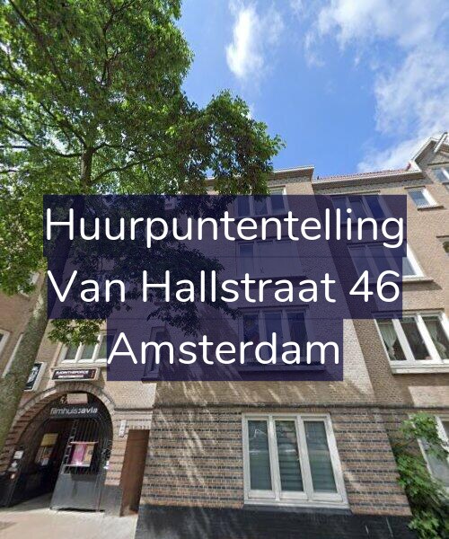 Foto gevel Huurpuntentelling voor Van Hallstraat 46, Amsterdam