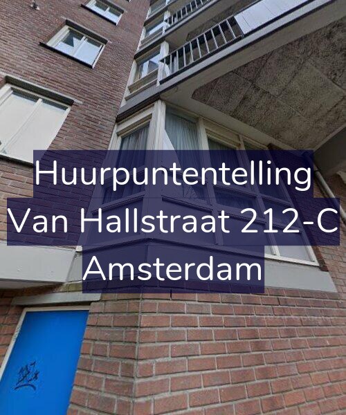 Foto gevel Huurpuntentelling voor Van Hallstraat 212-C, Amsterdam