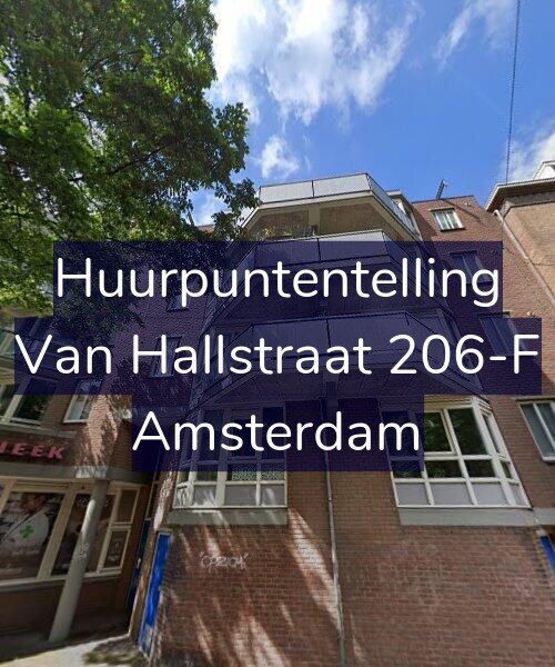 Foto gevel Huurpuntentelling voor Van Hallstraat 206-F, Amsterdam