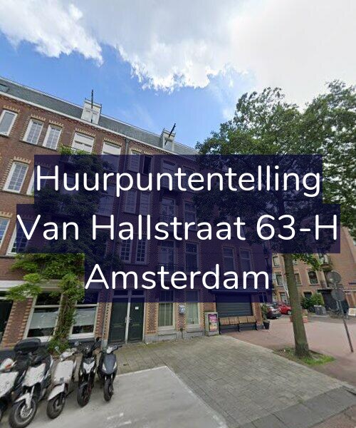 Foto gevel Huurpuntentelling voor Van Hallstraat 63-H, Amsterdam
