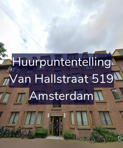 Foto gevel Huurpuntentelling voor Van Hallstraat 519, Amsterdam