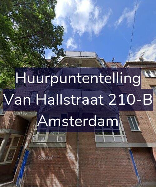 Foto gevel Huurpuntentelling voor Van Hallstraat 210-B, Amsterdam