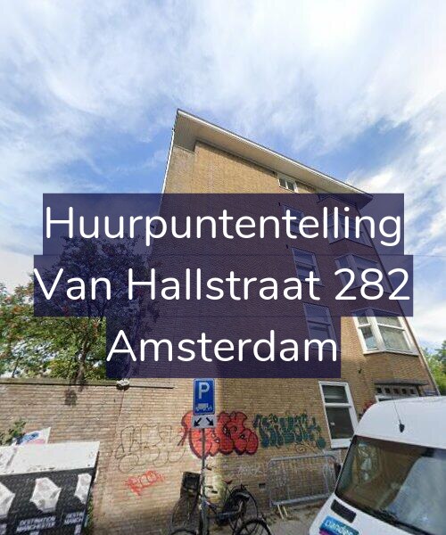 Foto gevel Huurpuntentelling voor Van Hallstraat 282, Amsterdam