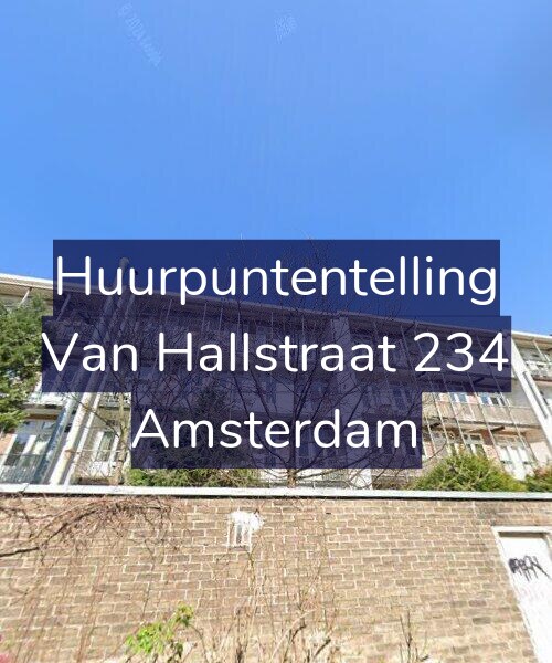 Foto gevel Huurpuntentelling voor Van Hallstraat 234, Amsterdam