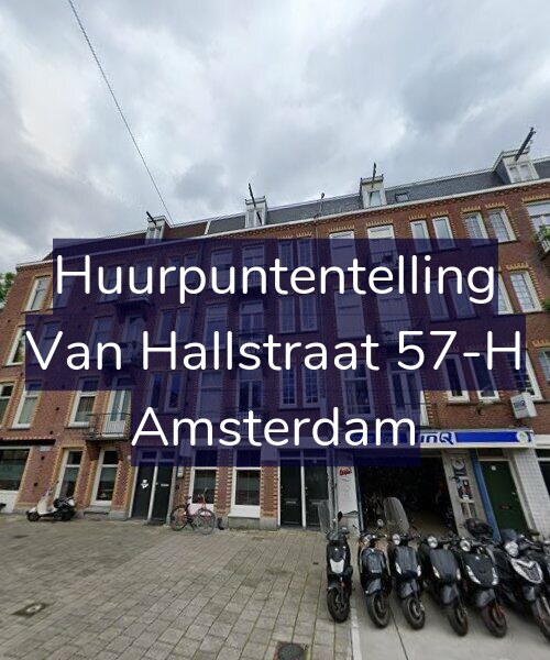 Foto gevel Huurpuntentelling voor Van Hallstraat 57-H, Amsterdam