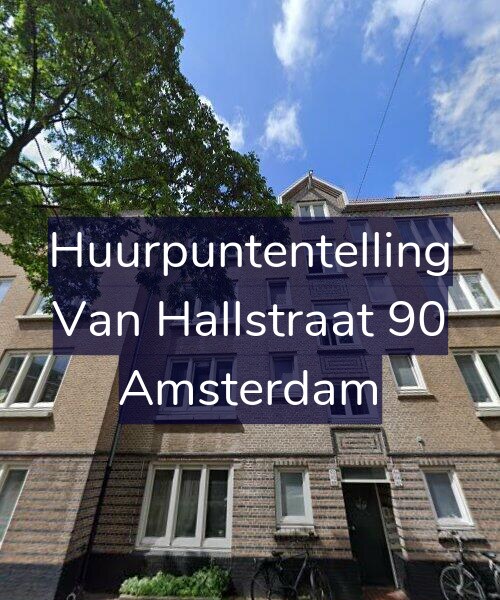 Foto gevel Huurpuntentelling voor Van Hallstraat 90, Amsterdam