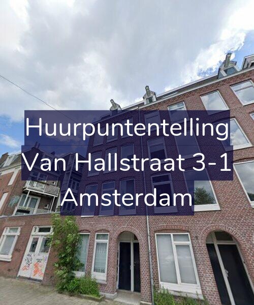 Foto gevel Huurpuntentelling voor Van Hallstraat 3-1, Amsterdam