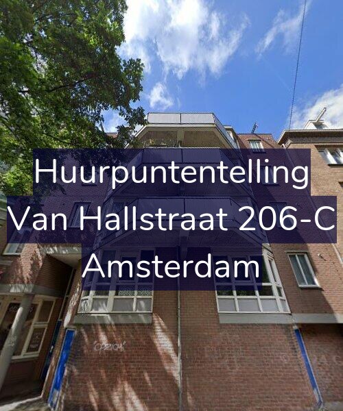 Foto gevel Huurpuntentelling voor Van Hallstraat 206-C, Amsterdam