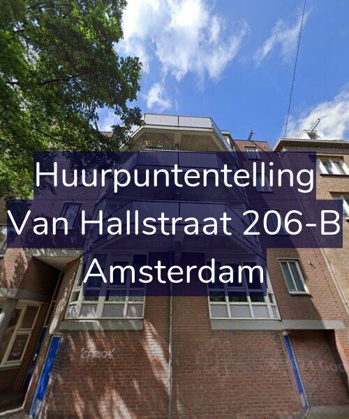 Foto gevel Huurpuntentelling voor Van Hallstraat 206-B, Amsterdam