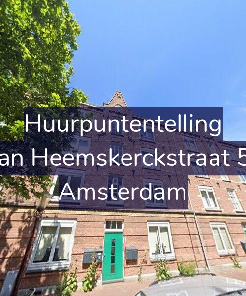 Foto gevel Huurpuntentelling voor Van Heemskerckstraat 58, Amsterdam