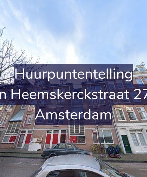 Foto gevel Huurpuntentelling voor Van Heemskerckstraat 27-B, Amsterdam