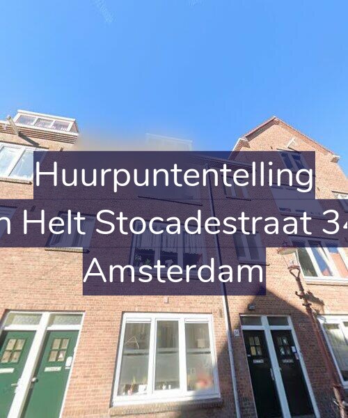 Foto gevel Huurpuntentelling voor Van Helt Stocadestraat 34-2, Amsterdam