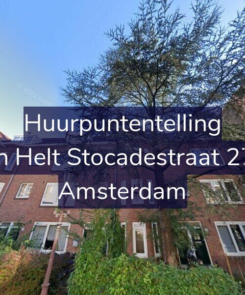 Foto gevel Huurpuntentelling voor Van Helt Stocadestraat 27-1, Amsterdam