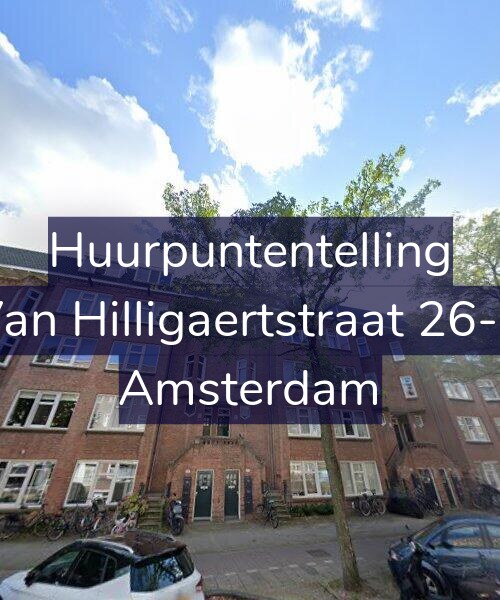 Foto gevel Huurpuntentelling voor Van Hilligaertstraat 26-C, Amsterdam