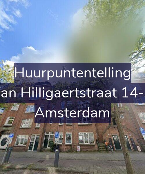 Foto gevel Huurpuntentelling voor Van Hilligaertstraat 14-A, Amsterdam