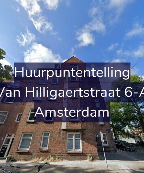 Foto gevel Huurpuntentelling voor Van Hilligaertstraat 6-A, Amsterdam