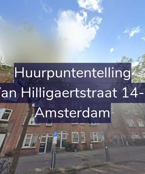 Foto gevel Huurpuntentelling voor Van Hilligaertstraat 14-B, Amsterdam
