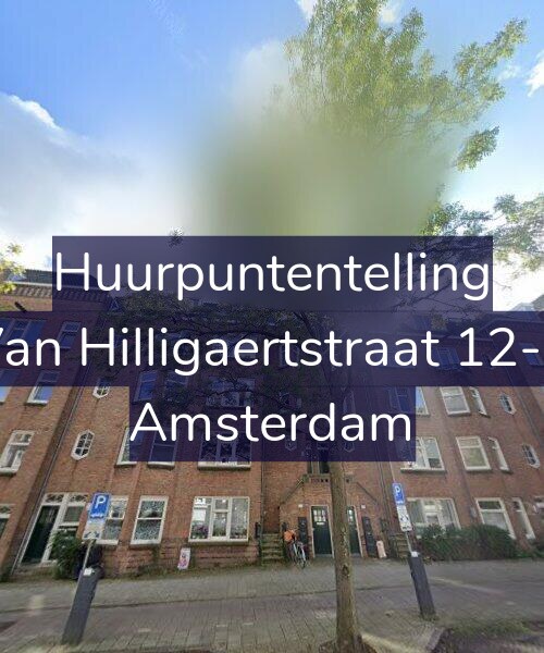 Foto gevel Huurpuntentelling voor Van Hilligaertstraat 12-B, Amsterdam