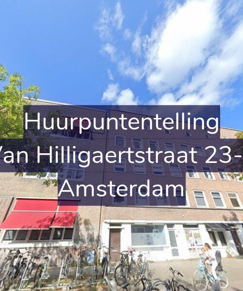 Foto gevel Huurpuntentelling voor Van Hilligaertstraat 23-2, Amsterdam