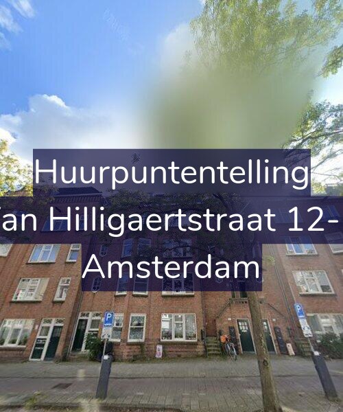 Foto gevel Huurpuntentelling voor Van Hilligaertstraat 12-D, Amsterdam
