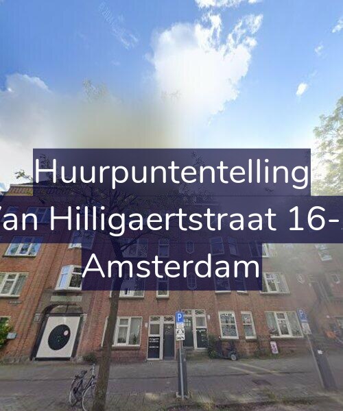 Foto gevel Huurpuntentelling voor Van Hilligaertstraat 16-A, Amsterdam