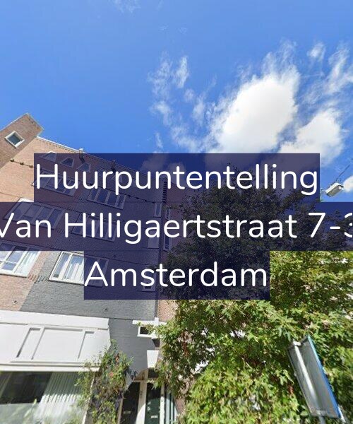 Foto gevel Huurpuntentelling voor Van Hilligaertstraat 7-3, Amsterdam