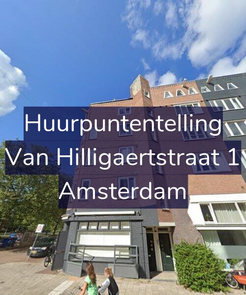 Foto gevel Huurpuntentelling voor Van Hilligaertstraat 1, Amsterdam