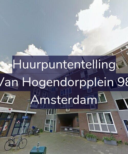 Foto gevel Huurpuntentelling voor Van Hogendorpplein 98, Amsterdam