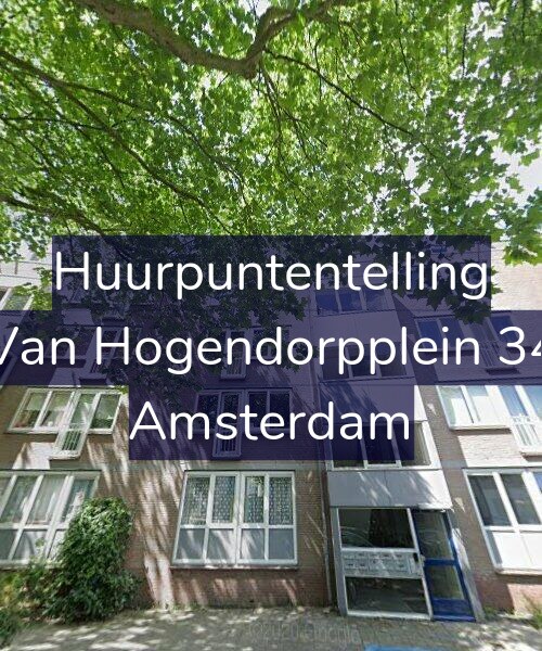 Foto gevel Huurpuntentelling voor Van Hogendorpplein 34, Amsterdam