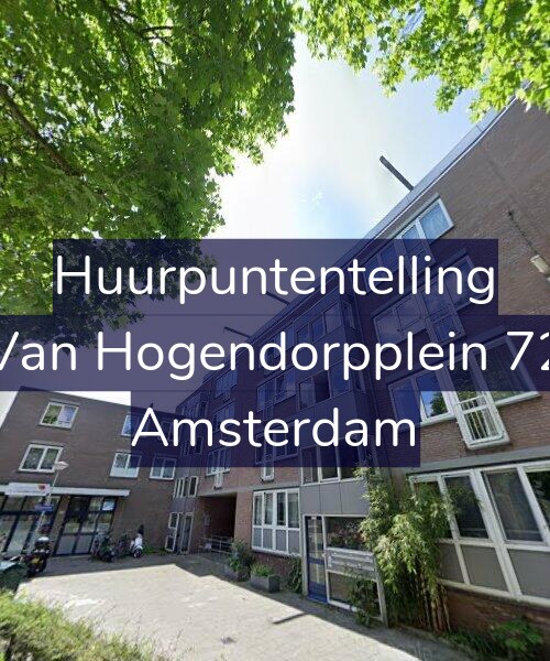 Foto gevel Huurpuntentelling voor Van Hogendorpplein 72, Amsterdam