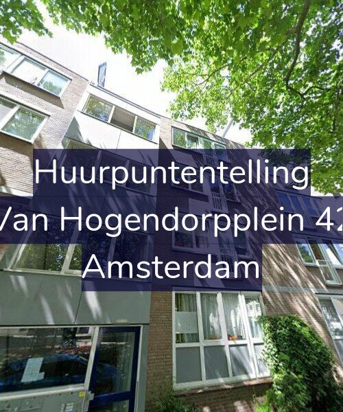 Foto gevel Huurpuntentelling voor Van Hogendorpplein 42, Amsterdam