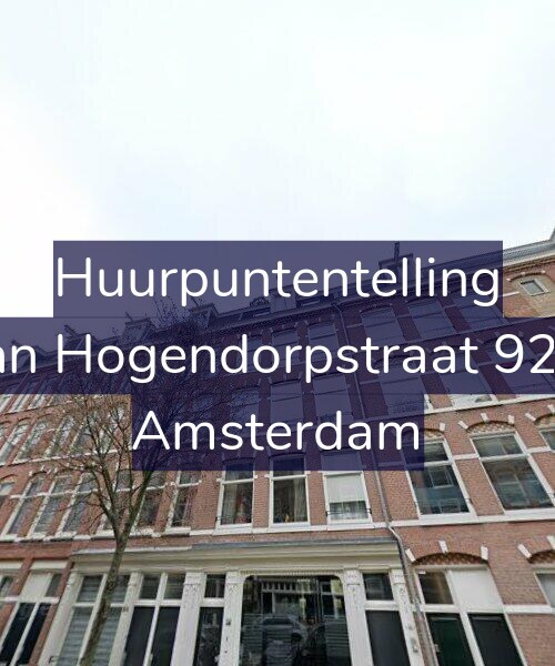 Foto gevel Huurpuntentelling voor Van Hogendorpstraat 92-2, Amsterdam