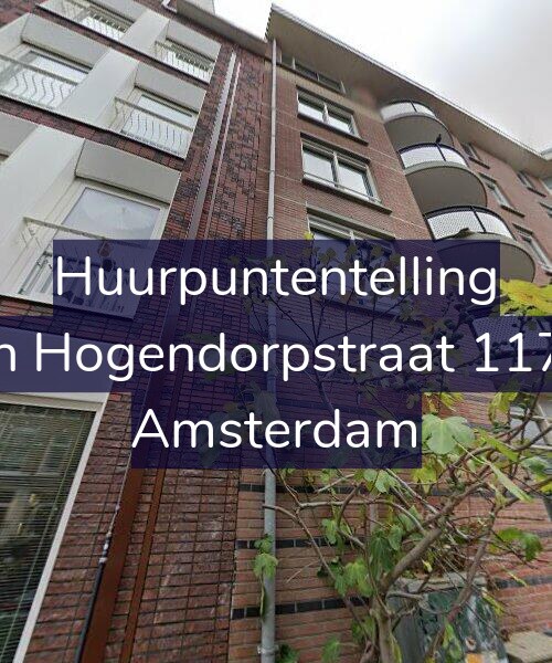 Foto gevel Huurpuntentelling voor Van Hogendorpstraat 117-D, Amsterdam