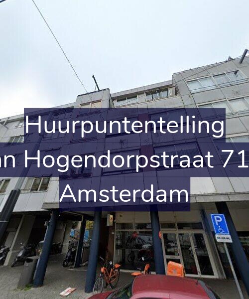 Foto gevel Huurpuntentelling voor Van Hogendorpstraat 71-C, Amsterdam
