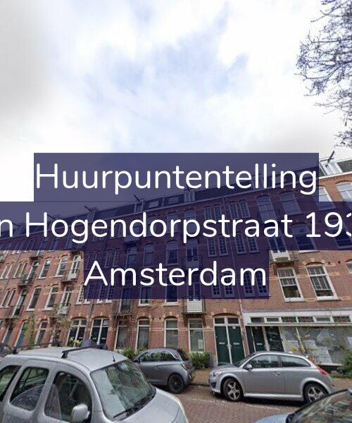 Foto gevel Huurpuntentelling voor Van Hogendorpstraat 193-3, Amsterdam