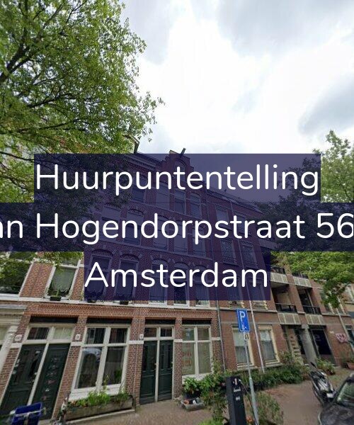 Foto gevel Huurpuntentelling voor Van Hogendorpstraat 56-1, Amsterdam