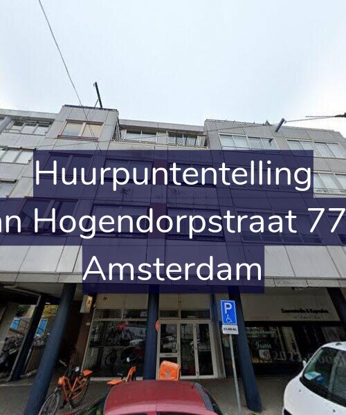 Foto gevel Huurpuntentelling voor Van Hogendorpstraat 77-B, Amsterdam