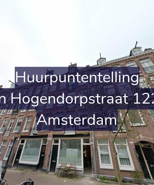 Foto gevel Huurpuntentelling voor Van Hogendorpstraat 122-3, Amsterdam
